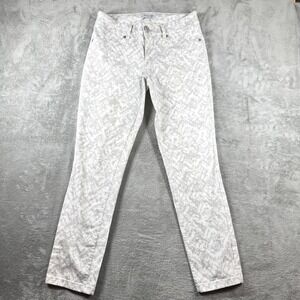 Seven7 Y2K Ankle Skinny Jeans Womens 8 Low‎ Rise Stretch Geometric